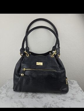 Isabella Adams Leather Black Purse